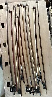 10 Old Violin Bows For Restoration • $25