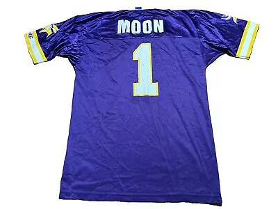 Vintage Champion 44 (Medium) Warren Moon Minnesota Vikings Jersey. Purple. • $39.95