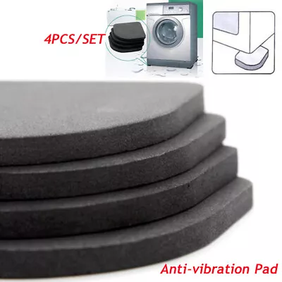 Washing Machine Anti Vibration Pads Shockproof Non Slip Feet Pad Dryer Shock Pad • £2.99