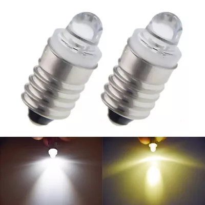 Warm/White 3V 12V E10 LED Bulb Screw Lamp Replacement For Torch Flashlight Light • £2.99