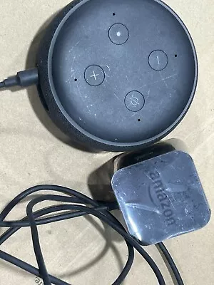 Amazon Echo Dot - 2nd Generation Smart Speaker Alexa W/- Amazon Power Adapter • $14.99