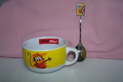 Vintage 2019 Kellogg's Coco Pops Cereal Bowl And Spoon From The U.K. USA Seller • $51.26