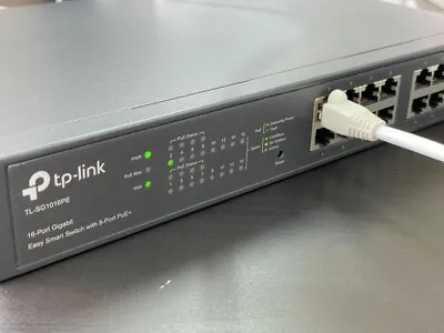 TP-LINK 16-Port Gigabit Easy Smart Ethernet PoE Switch (TL-SG1016PE) • £100