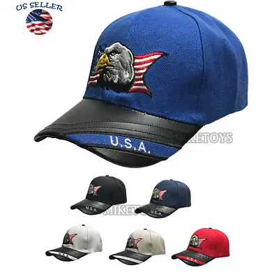 USA American Bald Eagle Flag Embroidered Baseball Cap Hat Premium NEW NEW NEW • $7.92