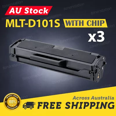 3x GENERIC MLT-D101S MLTD101 Toner For SAMSUNG ML2160 ML2165W SCX3405F SCX3405FW • $46