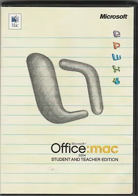 Microsoft Office:mac 2004 Student & Teacher Edition ~ CD-ROM • $20