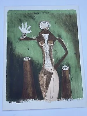 Rufino Tamayo Lithograph Rare Signed Edition Of 150 Femme En Mauve Modernist • $3400