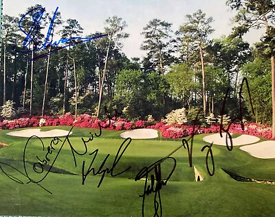 The Masters Amen Corner Signed 8x10 Fred Couples Vijay Singh + 4 More Champions • $44.99