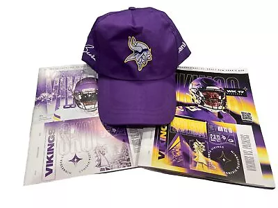 Bud Grant Hat US Bank Minnesota Vikings Snap Back Cap Plus Week 16-17 Playbooks • $29.99