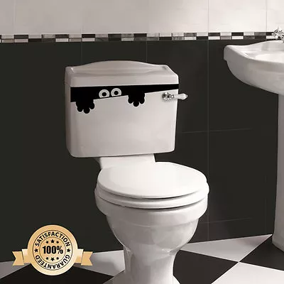 £3.27 • Buy Toilet Monster Bathroom Decal Funny Vinyl Wall  Sticker 