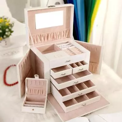 Large Jewellery Box -White Pink • $109.95