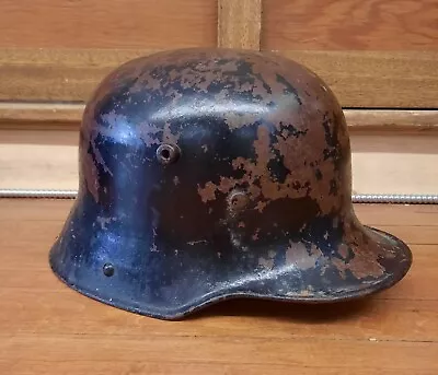 Original WWI German M16 Helmet Painted Imperial WW1 Machine Gunners Helmet • $275