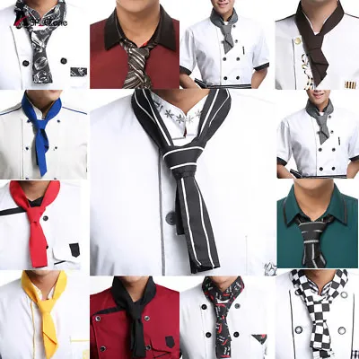 Chef Neck Scarf Neckerchief Sweat Towel For Restaurant Kitchen Waiter Cooker • £4.81