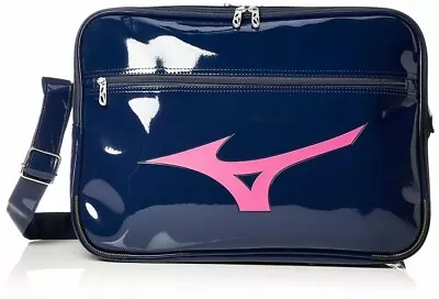 [Mizuno] Enamel Shoulder Bag L Size About 30L (Current Model) 33JS8212 Navy Pink • $115.65