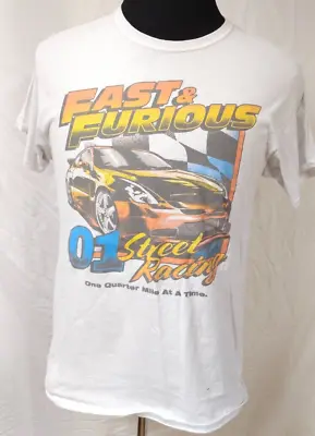 Fast & Furious Men’s Street Racing “ One Quarter Mile At A Time   T-Shirt Size M • $14.25