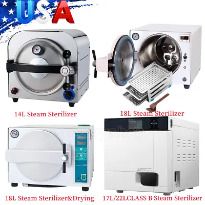 Medical Dental Autoclave Steam Sterilizer / Class B Pulsation Vacuum Sterilizer • $469.20