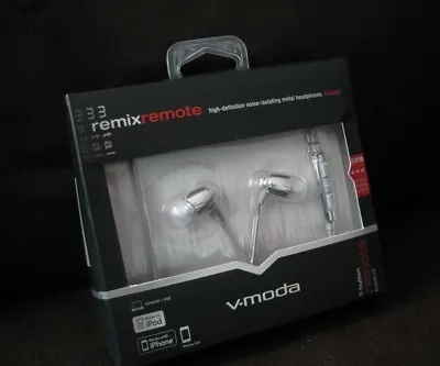 $39.99 • Buy V-MODA Remix Remote In-Ear Noise-Isolating Metal Headphone - NEW-FREE SHIPPING 
