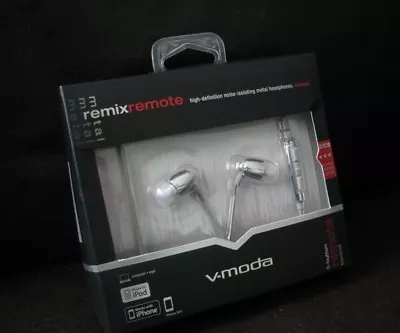 $39.99 • Buy V-MODA Remix Remote In-Ear Noise-Isolating Metal Headphone - NEW-FREE SHIPPING 
