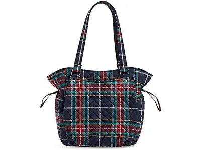 Vera Bradley Glenna Satchel Tartan Plaid Navy-NWT-MSRP $115 • $52