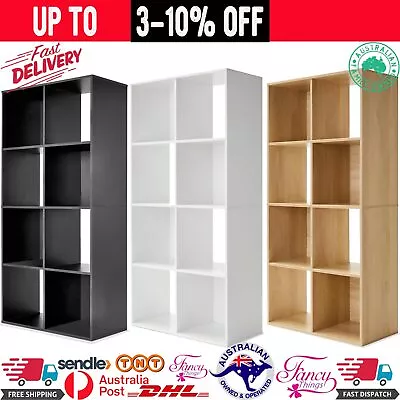 8 Cube Storage Shelf Display Cabinet Cupboard Bookshelf Unit Toy Book Organizer • $58.90