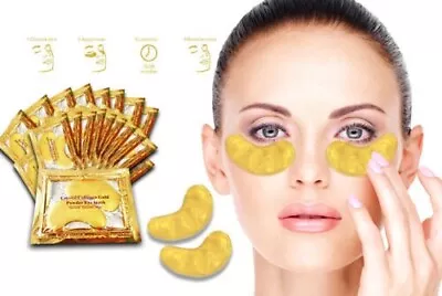 Eye Mask Gold Collagen Peel Off Anti Aging Wrinkle Treatment Patches - 50 Pairs • £10.39