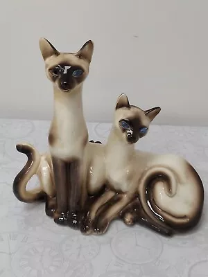 Vintage Siamese Cats Tv Lamp  From 1950's • $175