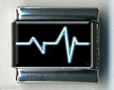 EKG Medical Test Heart Nurse Tech Doctor 9mm Italian Photo Charms For Bracelets • $6.59