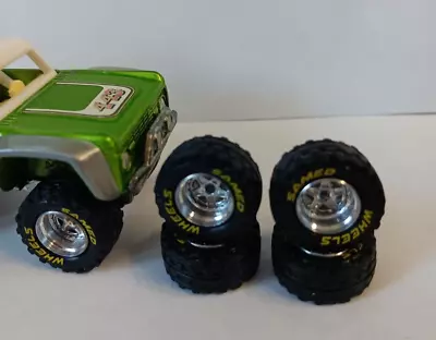 HOT WHEELS 4x4 OFF ROAD WHEELS 17x8 Mm ALLOY  & 3D WITH SOFT RUBBER TIRES NEW • $11.99