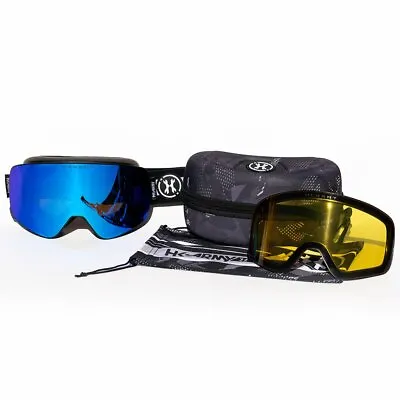 $89.95 • Buy HK Army MTN Magnetic Thermal Snow Board Snowboard Ski Goggles W Case Frost Blue