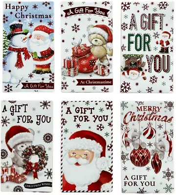 £1.99 • Buy 6 Cute Christmas Money Envelope Wallets Mixed Designs For Gift Card Voucher Xmas