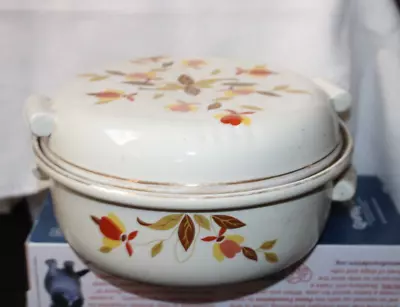 Casserole Serving Dish Covered Lid Tootsie Handles Mary Dunbar Autumn Leaf Jewel • $26.50