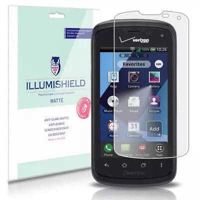 ILLumiShield Anti-Glare Matte Screen Protector 3x For Pantech Marauder (Verizon) • $10.95