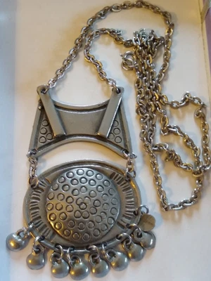 £38 • Buy Eivind Hillestad Norway Viking Shield Necklace Modernist Statement Vintage 1960s