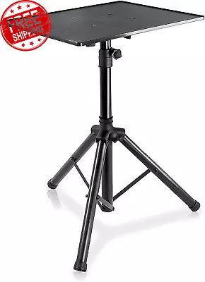 Laptop Projector Stand Heavy Duty Tripod Height Adjustable 28  To 41  For DJ Pr • $114.43