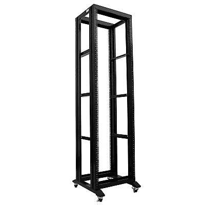 7FT 42U Open Frame Server Network Rack 17  Deep 600MM 4 Post 3 Paris L Rails • $289.97