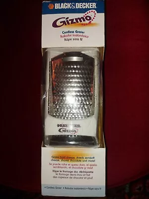 Black & Decker Gizmo Electric Cheese Grater Cordless 3 Blades NEW IN BOX  • $19.97