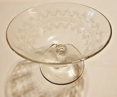 Vintage Fostoria Small Cloverleaf Etched Glass Stemware--Set Of Six Sherbets • $27.99