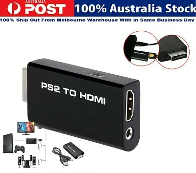 PS2 To HDMI Video Converter Composite AV To HDMI PlayStation 2 HD Adapter 3.5mm • $17.49