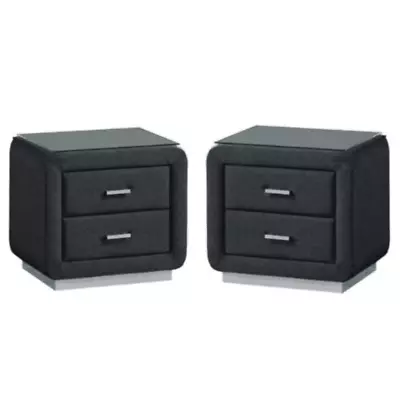 New Valencia Bedside Tables - Grey • $99