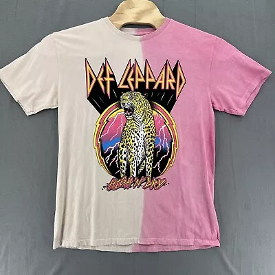 Def Leppard T-Shirt Unisex L Pink Cream High N Dry 80s Rock Hair Band Concert • $19.88