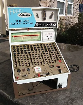 Vintage Large Sears Silvertone Tube Tester & Store Display U-Test-M 1900 Amp • $479