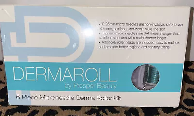 $41 • Buy Dermaroll 6 Piece Microneedle Derma Roller Kit By Prosper Beauty New & Sealed