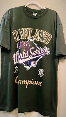Vintage Lee Sport Oakland Athletics A’s T Shirt Mens Az XL Green MLB Classic Tee • $38