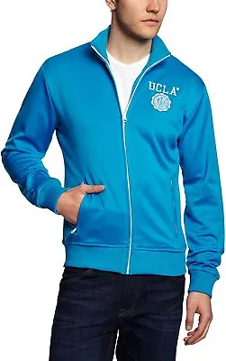 Blue Track Jacket Zip Up Men's Size: Large UCLA Lancaster UCHZ803 • £60