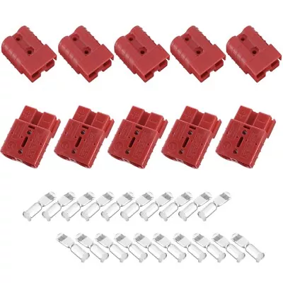 Red Auto Car Battery Quick Connect Disconnect Plug Winch Trailer Connector 50A • $14.59