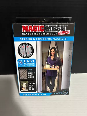 Magic Mesh Deluxe Hands Free Magnetic Screen Door 39  X 83  - Black (MM011124) • $9.99