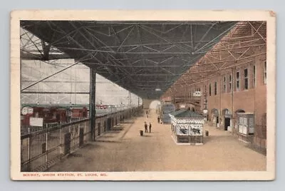 MISSOURI St Louis Union Station RR Depot Midway 1919 Vintage Postcard 4A • $3.99