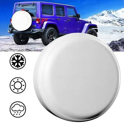 18'' White Spare Tire Tyre Wheel Cover For 4x4 Patrol Hilux Landcruiser 33 Inch • $29.99