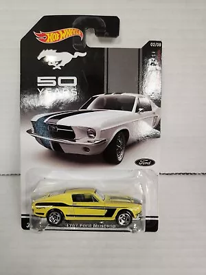 Hot Wheels 50 Years 1967 Ford Mustang Fastback Yellow 1/64 • $3.95