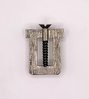 $6.25 • Buy Vintage Metal  Screw U  Motorcycle Old Pin Silver Collectible Harley Biker Vest